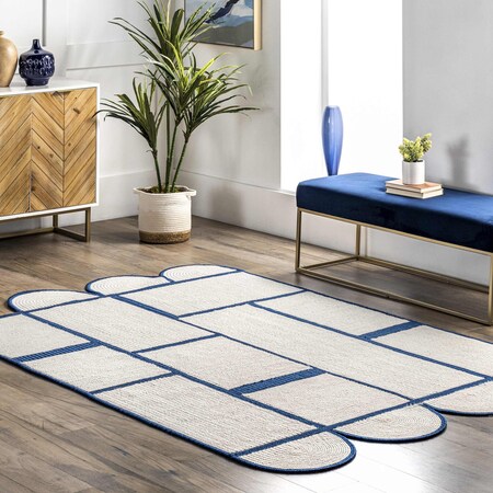 Nuloom Jolynn Modern Braided Shapes Area Rug 5ft x 8ft SVJL01A-508